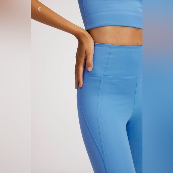 GIRLFRIEND COLLECTIVE BLUE COMPRESSIVE HIGH-RISE 7/8 LEGGING - SMALL - Picture 3 of 9
